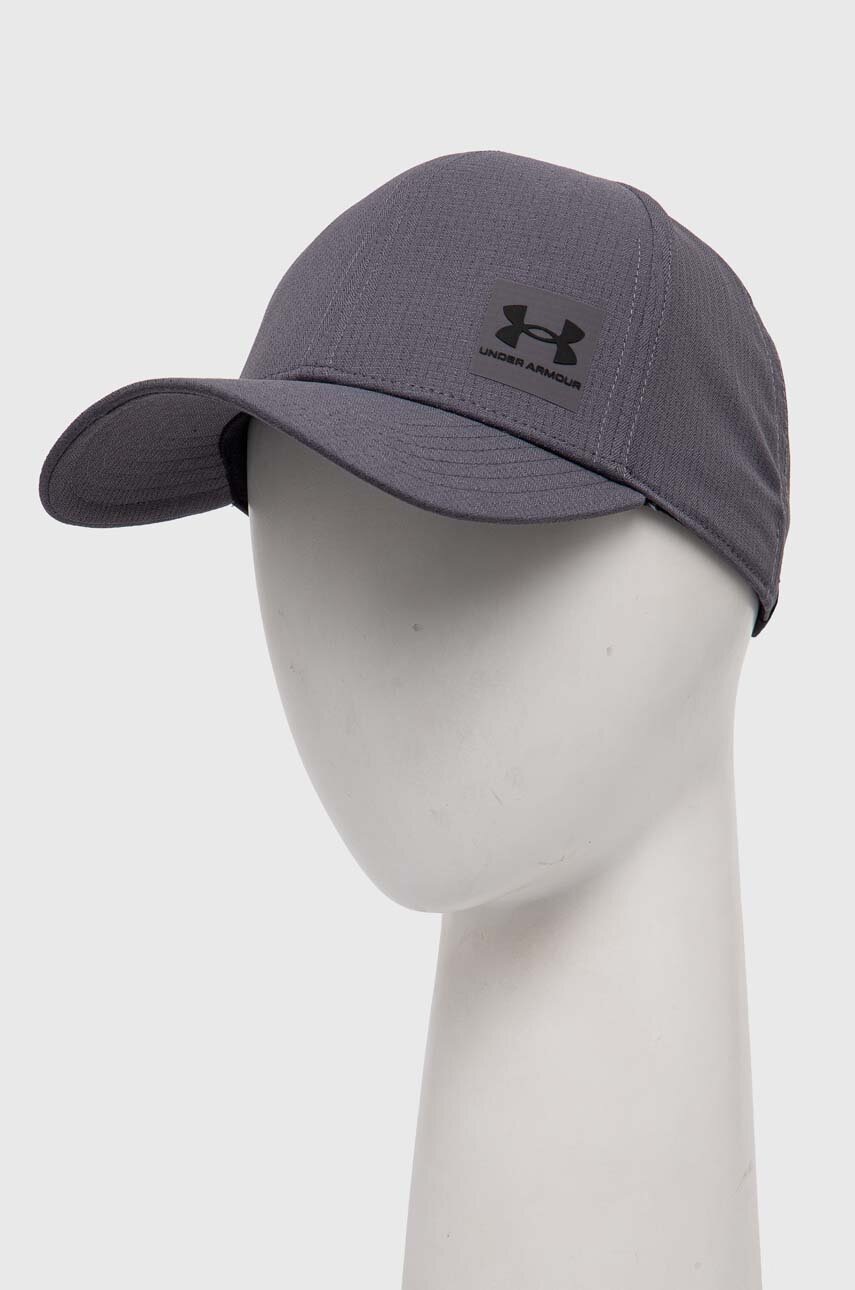 Under Armour sapca Iso Chill Armourvent culoarea gri, neted