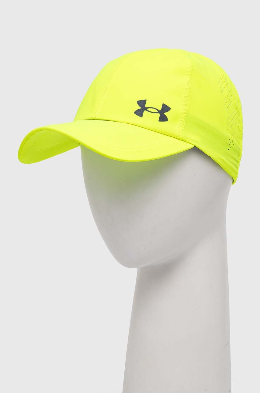 

Шапка с козирка Under Armour Iso Cill Launch в жълто с изчистен дизайн, Жълт