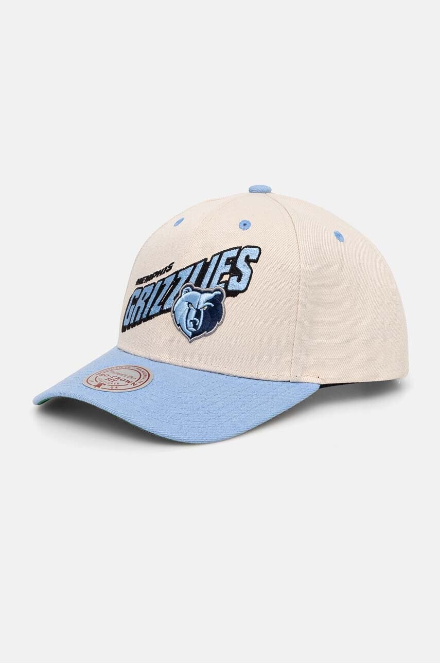 Mitchell&Ness sapca Memphis Grizzlies culoarea bej, modelator, HHSS7555-MGRYYPPPOFWH