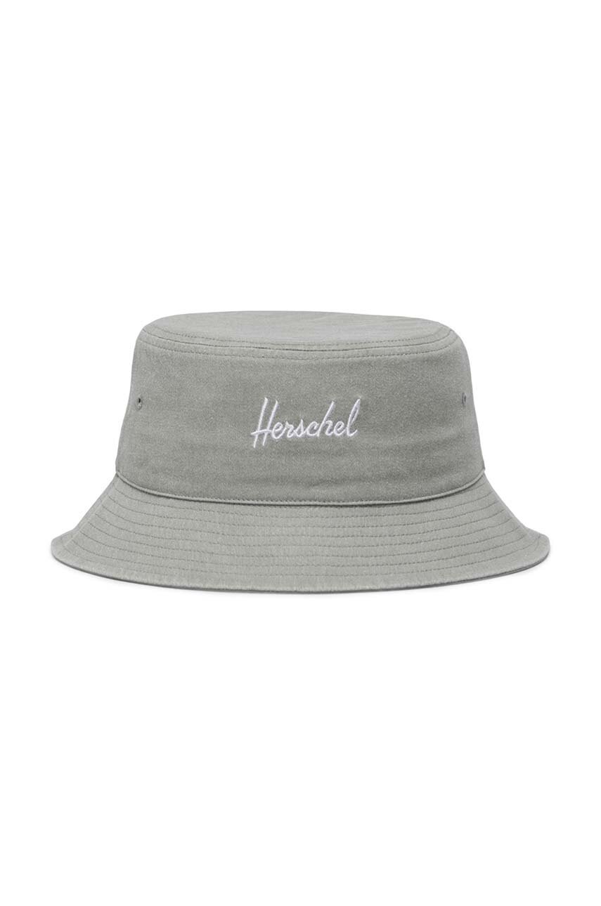 

Капела Herschel Norman Stonewash в сиво от памук, Сив