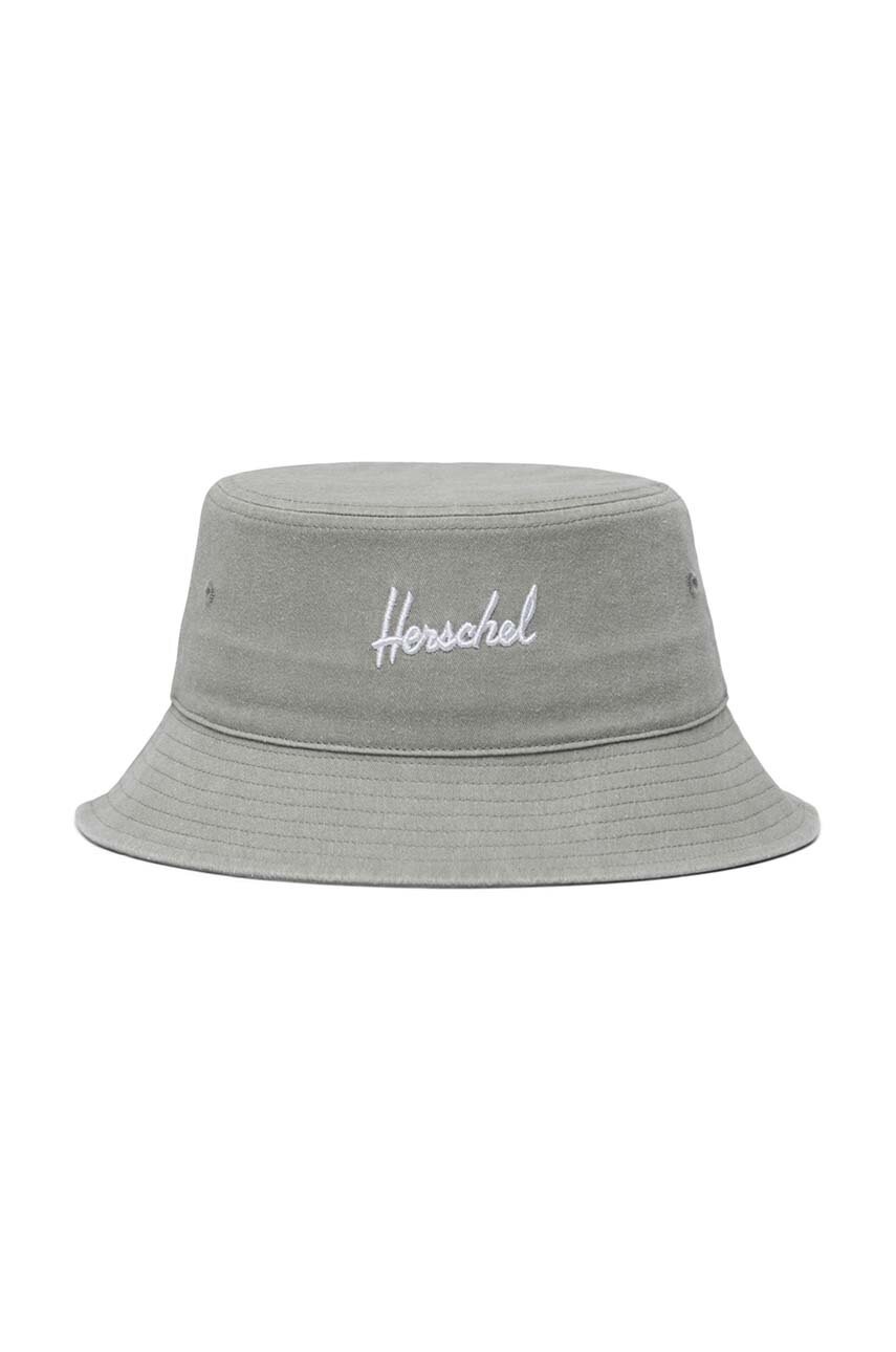 

Капела Herschel Norman Stonewash в сиво от памук, Сив