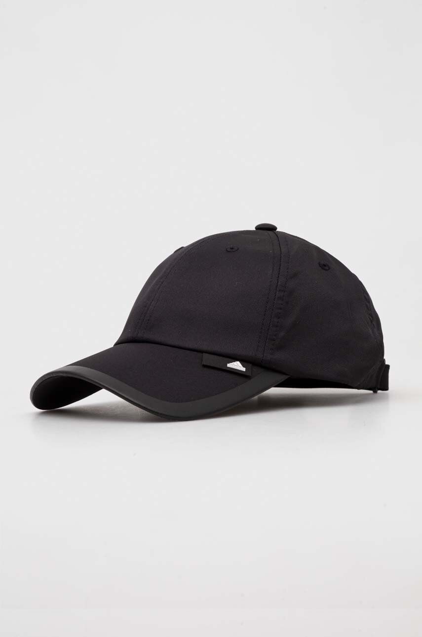 adidas șapcă culoarea negru, uni IP6322