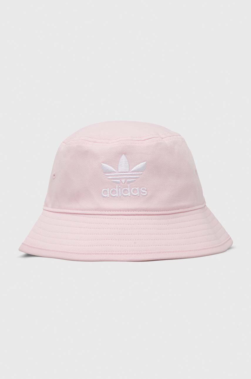 adidas Originals pălărie din bumbac culoarea roz, bumbac IS4628