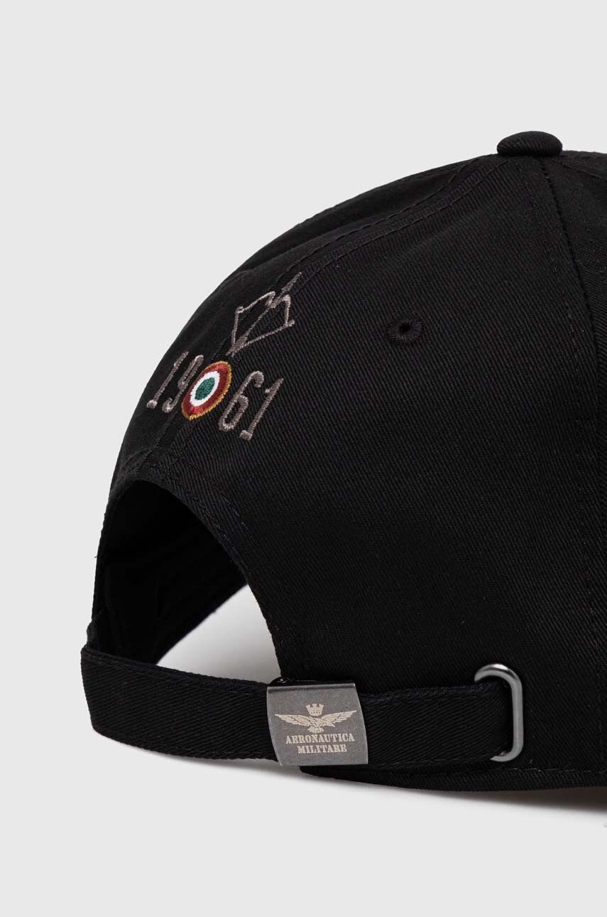 Aeronautica Militare șapcă De Baseball Din Bumbac Culoarea Negru, Cu Imprimeu