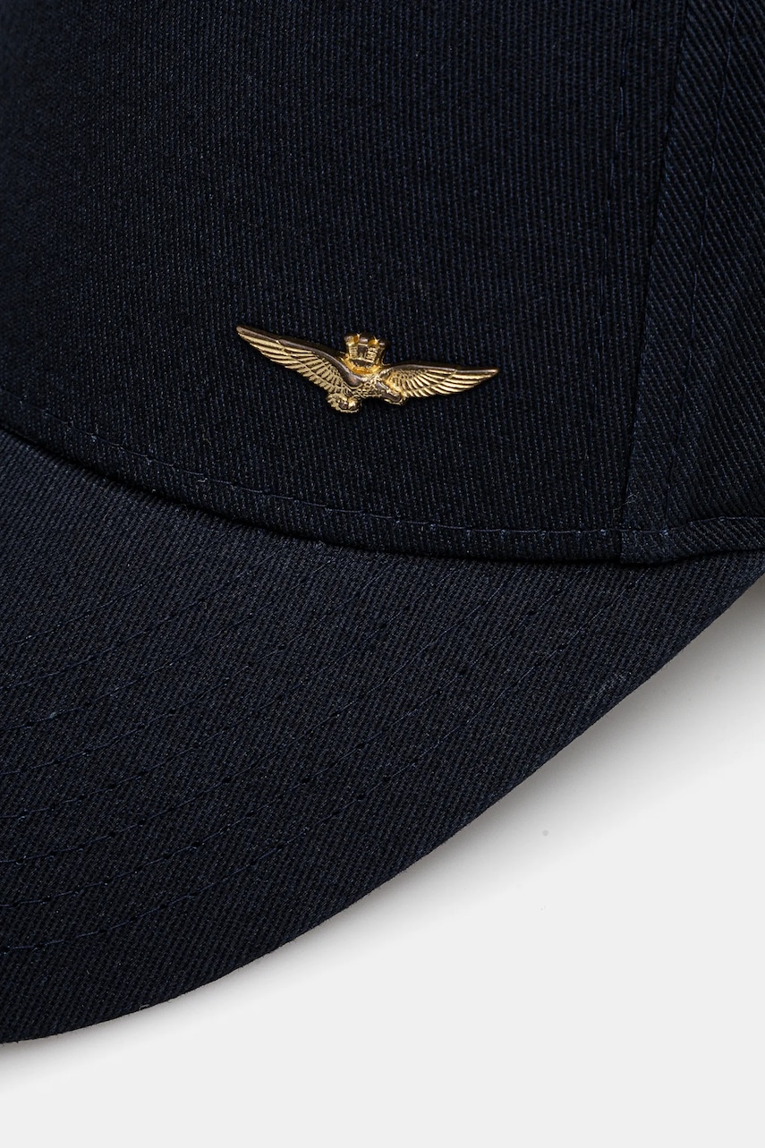 Хлопковая кепка Aeronautica Militare цвет синий однотонная HA1122CT2848 Хлопковая кепка Aeronautica Militare цвет синий однотонная HA1122CT2848