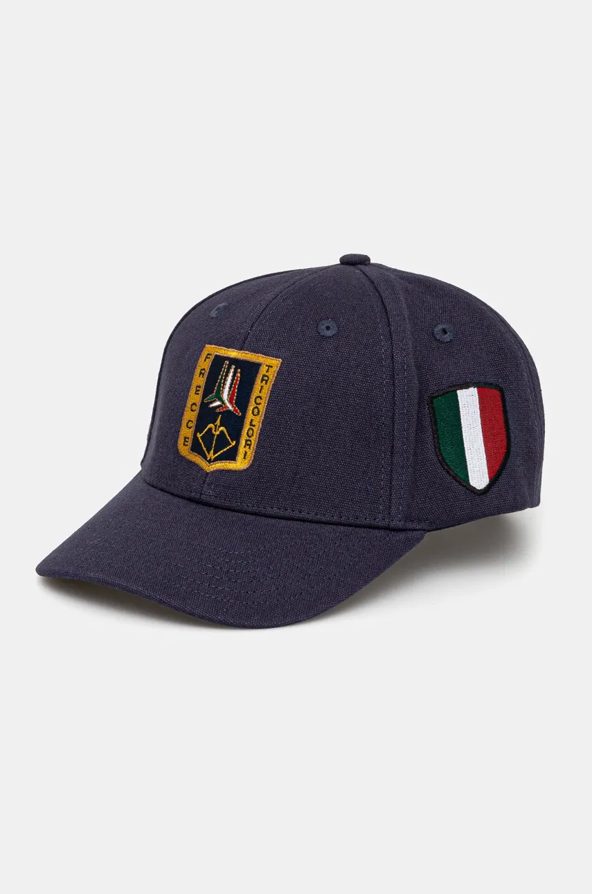 Aeronautica Militare șapcă de baseball din bumbac culoarea albastru marin, cu imprimeu