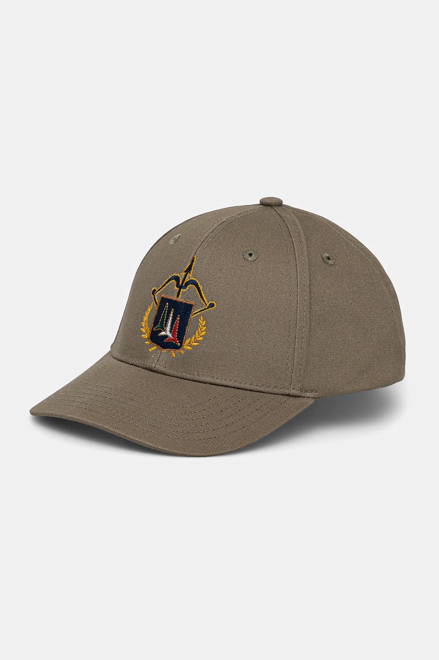 Aeronautica Militare șapcă de baseball din bumbac culoarea verde, cu imprimeu