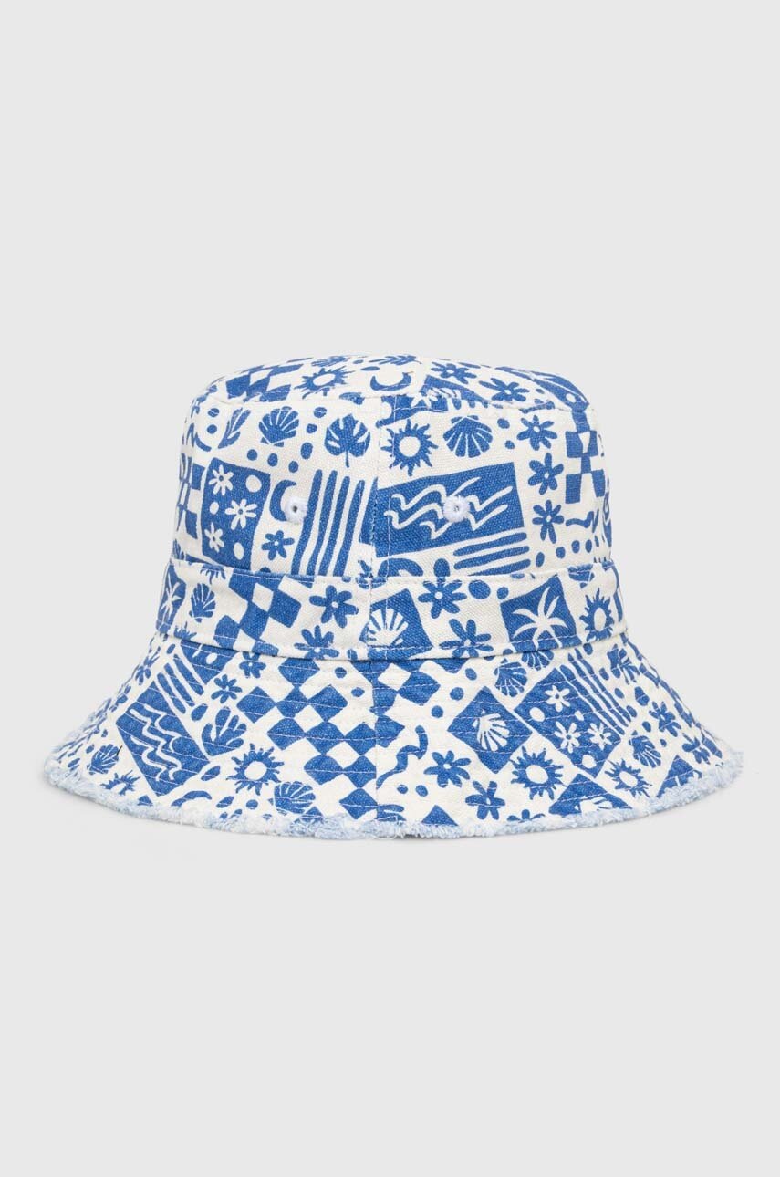 

Памучна капела Volcom в синьо от памук, Син