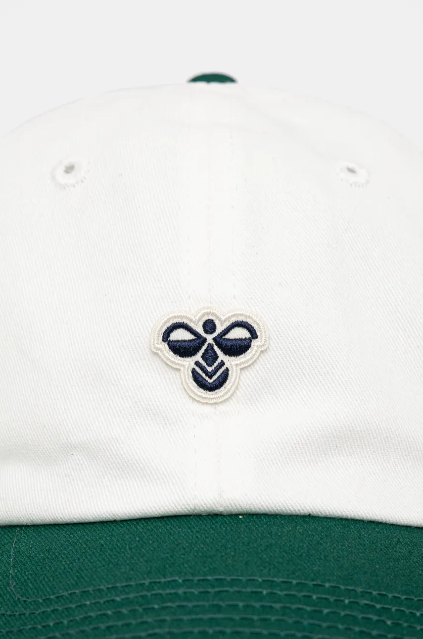 Хлопковая кепка Hummel hmlBASEBALL CAP BEE цвет чёрный с аппликацией 225368 Хлопковая кепка Hummel hmlBASEBALL CAP BEE цвет чёрный с аппликацией 225368