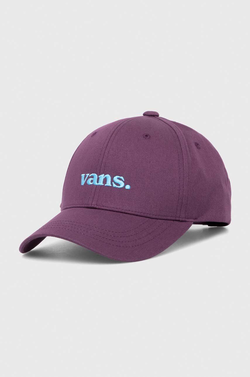 Vans șapcă de baseball din bumbac culoarea violet, cu imprimeu
