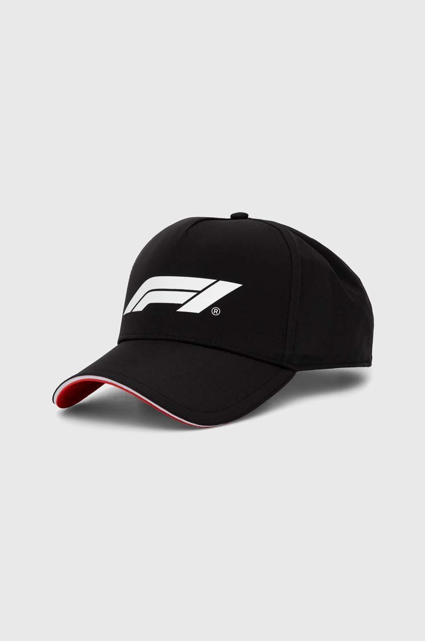 Puma șapcă F1 culoarea negru, cu imprimeu, 025409 25409