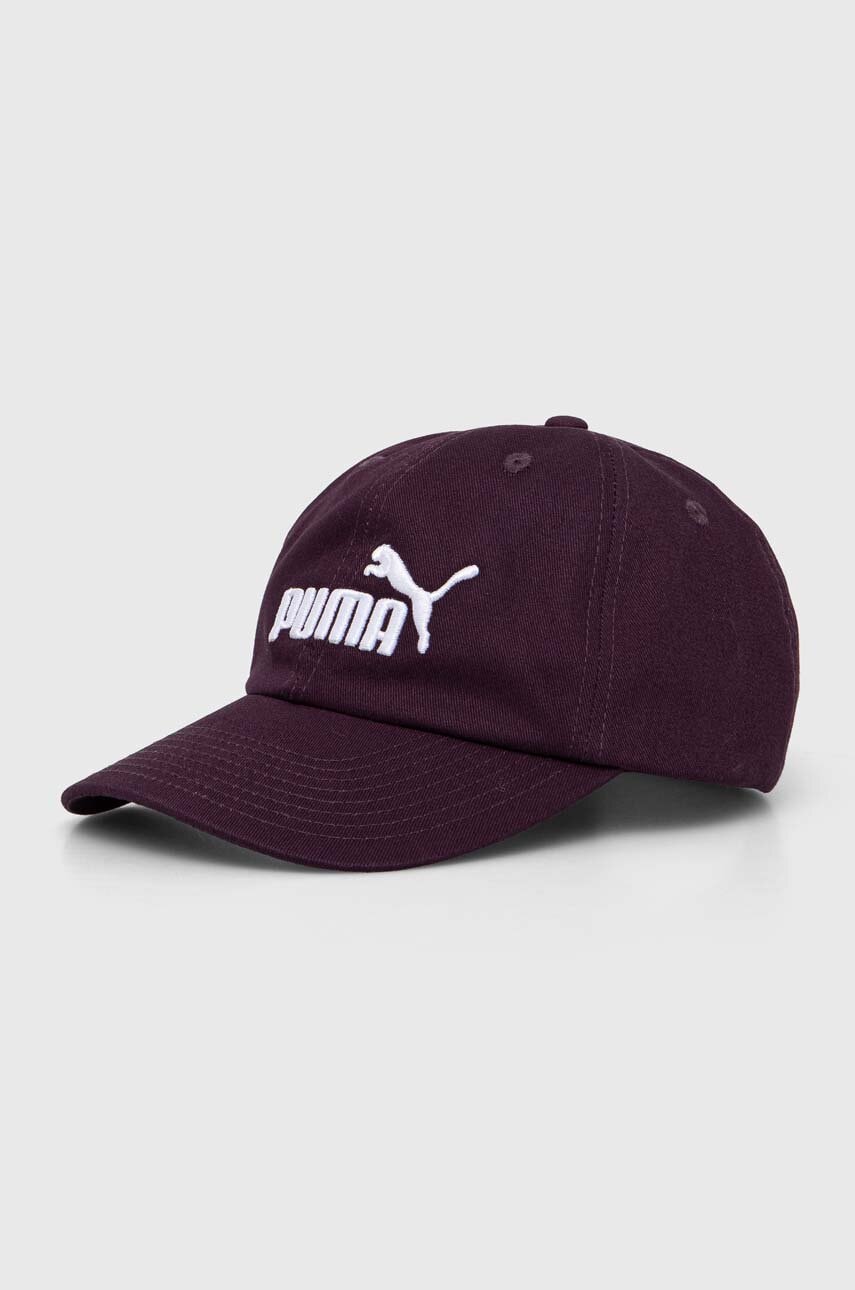 Puma șapcă de baseball din bumbac culoarea bej, cu imprimeu, 024357 Puma șapcă de baseball din bumbac culoarea bej, cu imprimeu, 024357