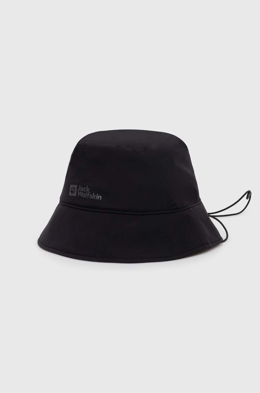 Jack Wolfskin pălărie Rain Bucket culoarea negru 1911891 Jack Wolfskin pălărie Rain Bucket culoarea negru 1911891