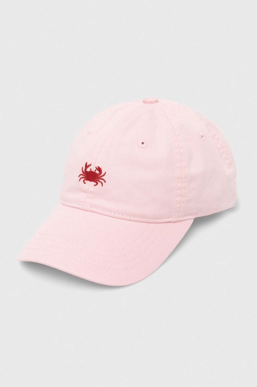 Levi's șapcă de baseball din bumbac culoarea roz, cu imprimeu