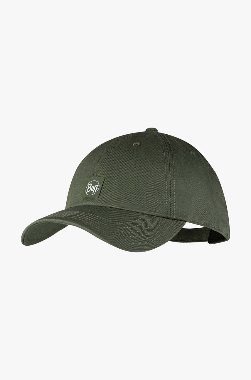 Buff șapcă culoarea verde, cu imprimeu, 131299