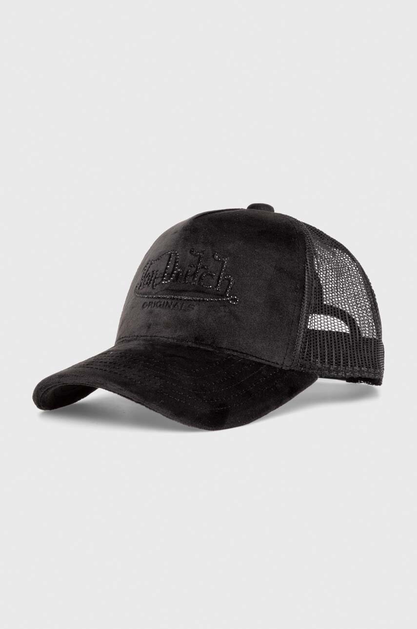 Von Dutch sapca culoarea negru, cu imprimeu