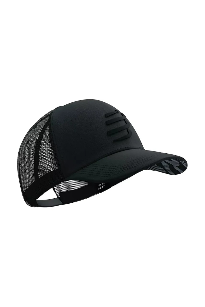 Compressport sapca Trucker Cap culoarea negru, modelator, XHWU4190