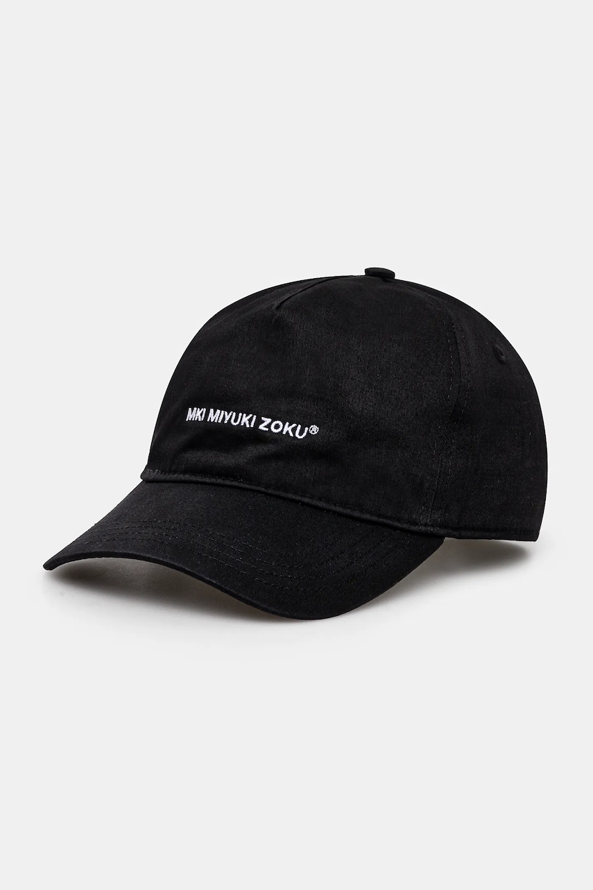 MKI MIYUKI ZOKU șapcă de baseball din bumbac Classic Ball Cap culoarea negru, cu imprimeu, CLASSIC.BALL.CAP MKI MIYUKI ZOKU șapcă de baseball din bumbac Classic Ball Cap culoarea negru, cu imprimeu, CLASSIC.BALL.CAP