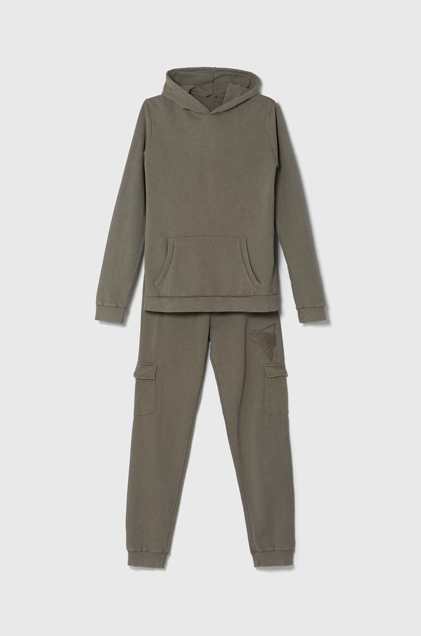 

Детски анцуг Guess в зелено, Зелен