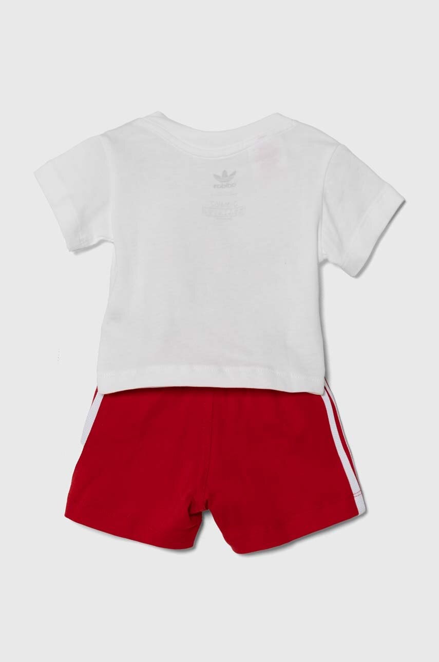 Детский хлопковый комплект adidas Originals цвет красный Детский хлопковый комплект adidas Originals цвет красный