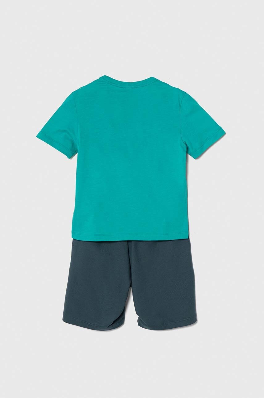 Детский комплект из хлопка EA7 Emporio Armani цвет зелёный
