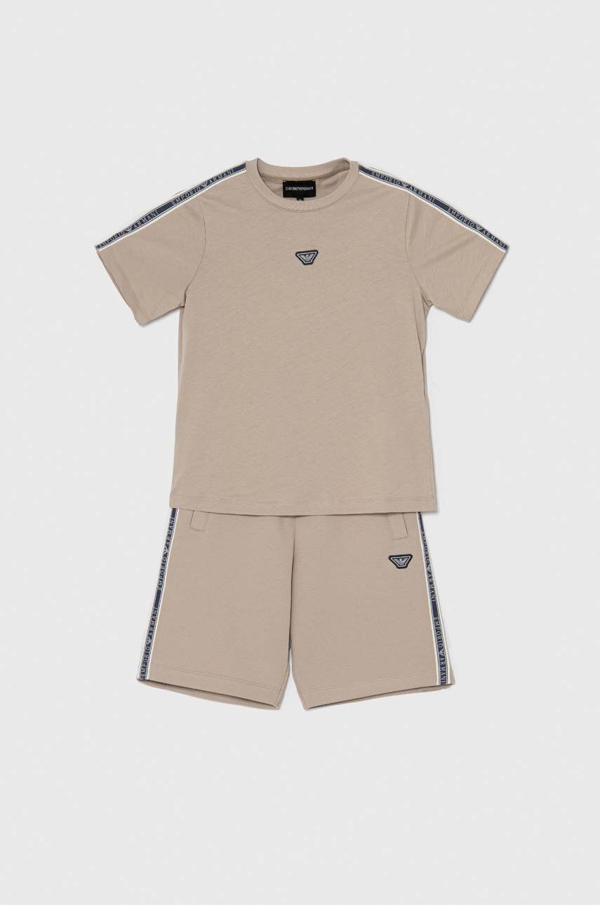 Детский комплект Emporio Armani цвет коричневый Детский комплект Emporio Armani цвет коричневый