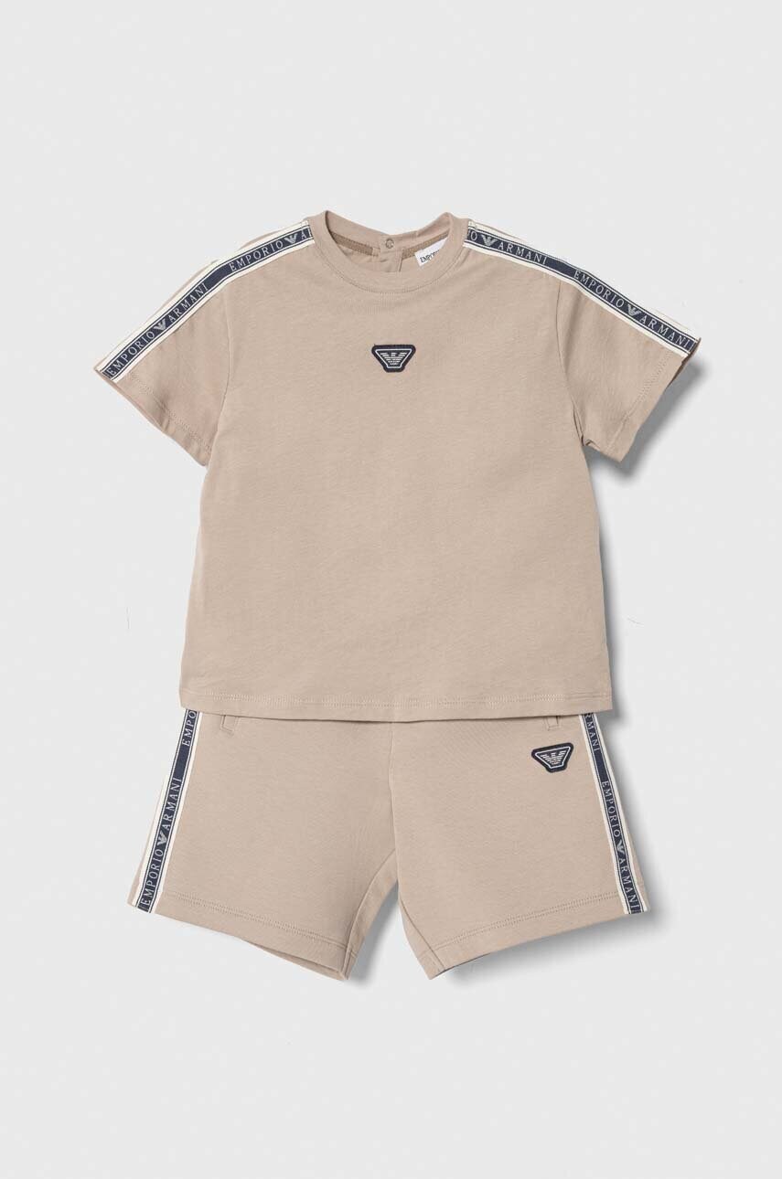 Emporio Armani compleu bebe culoarea bej