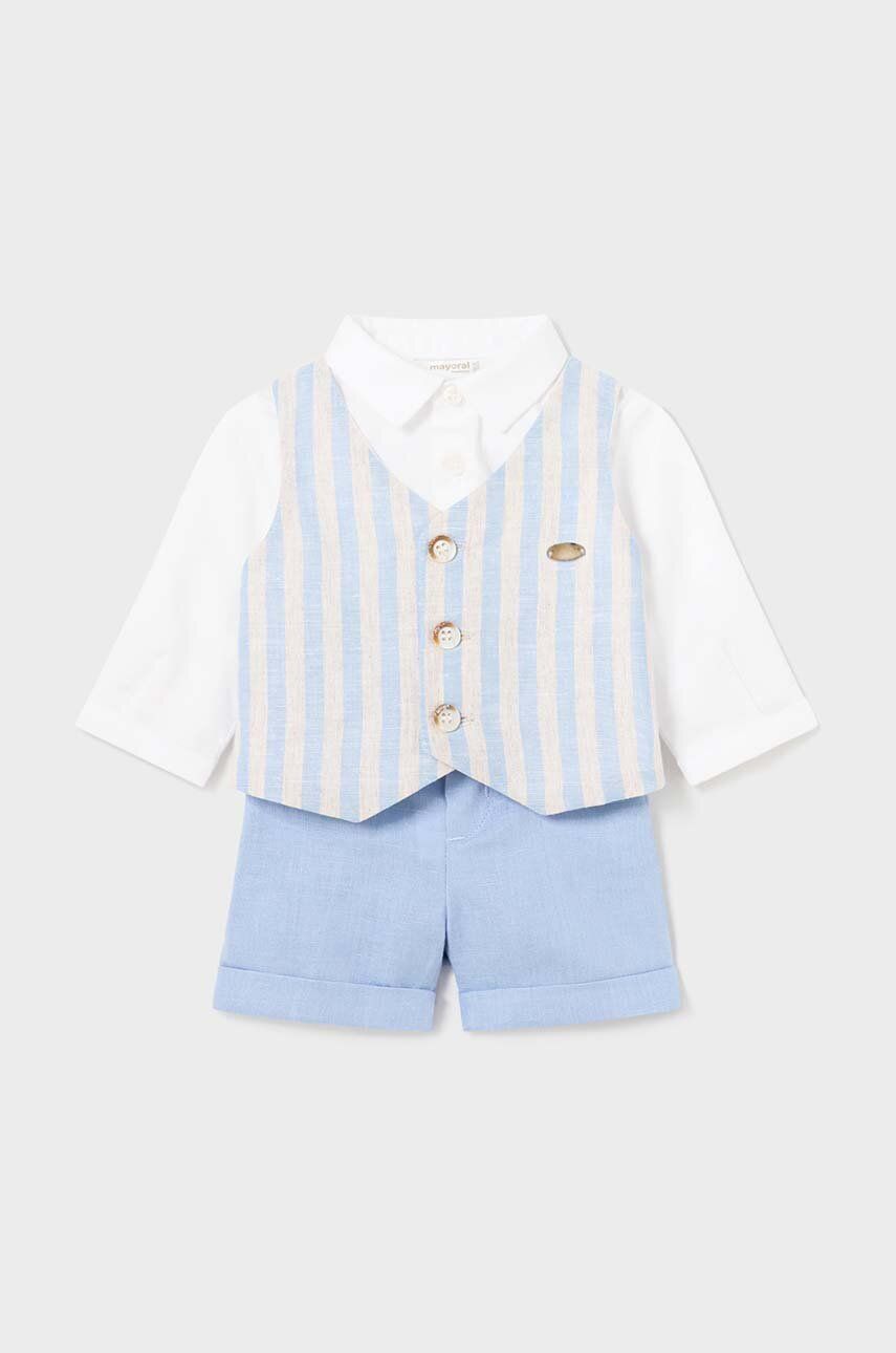 Детский комплект с примесью льна Mayoral Newborn Детский комплект с примесью льна Mayoral Newborn