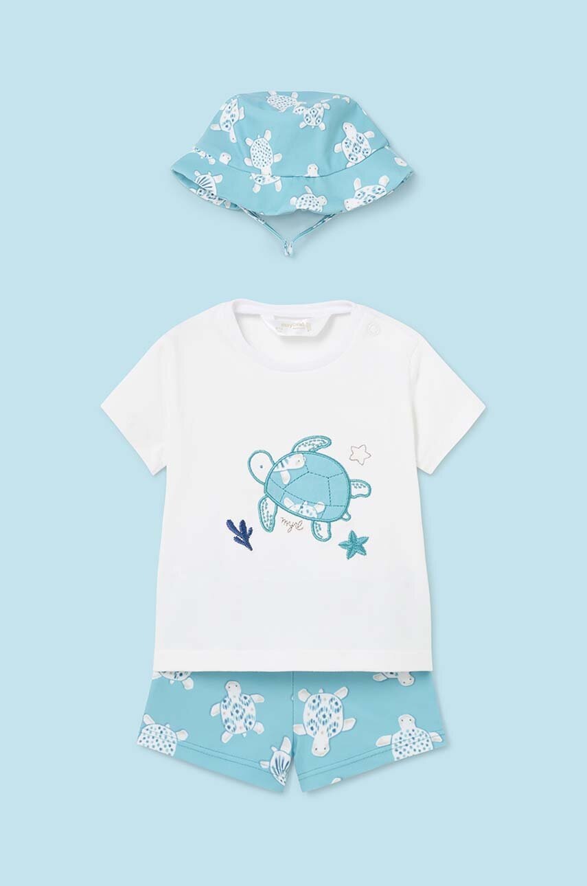 Комплект для младенцев Mayoral Newborn цвет бирюзовый