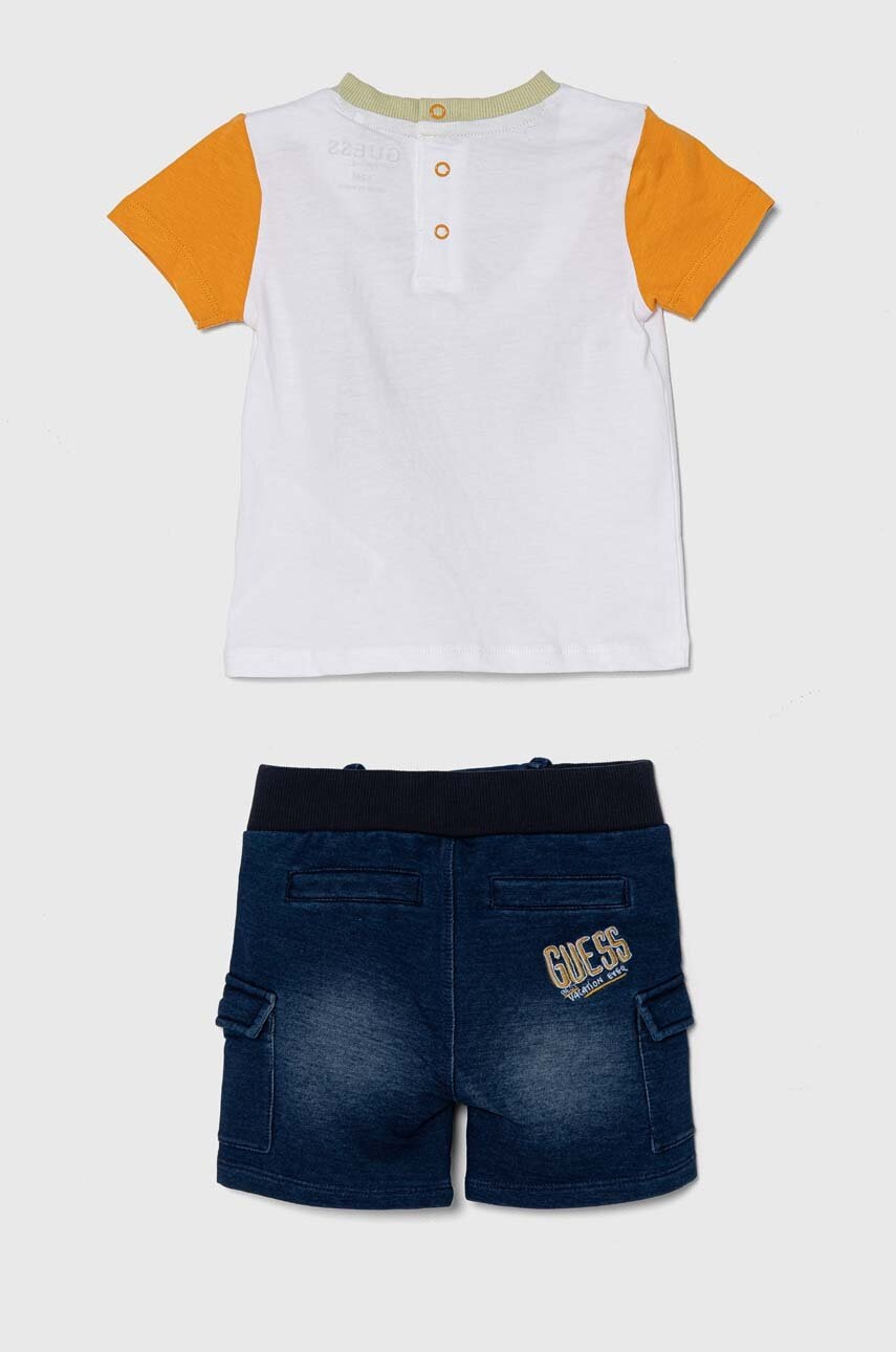 Комплект для немовлят Guess колір білий Комплект для немовлят Guess колір білий