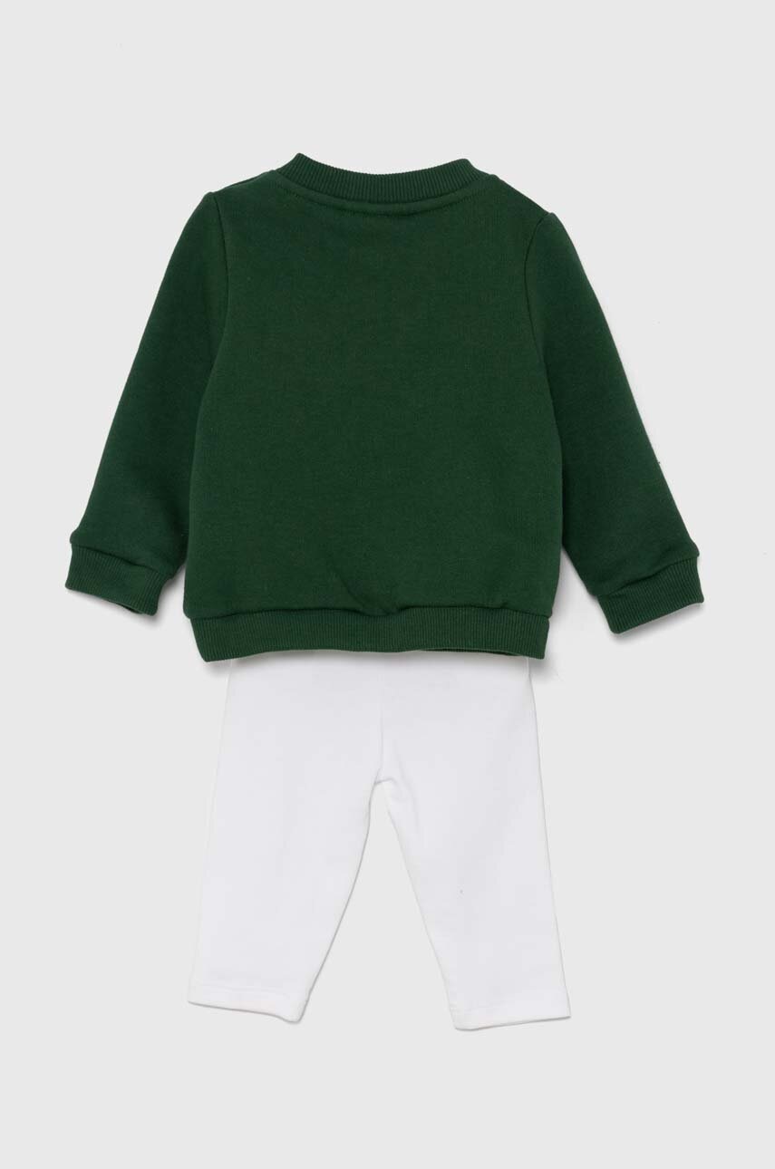Детский хлопковый комплект Lacoste цвет зелёный Детский хлопковый комплект Lacoste цвет зелёный