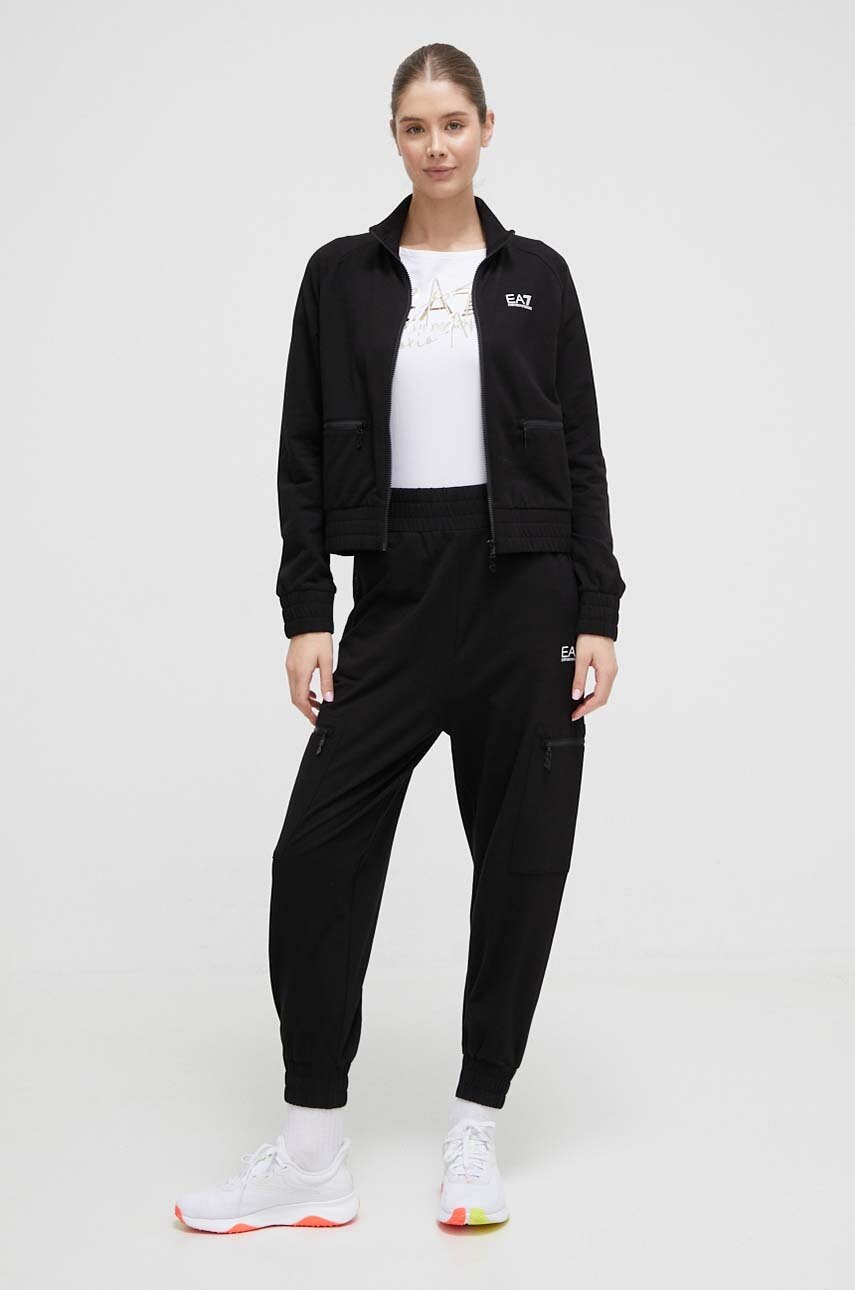 

Спортивний костюм EA7 Emporio Armani жіночий колір чорний