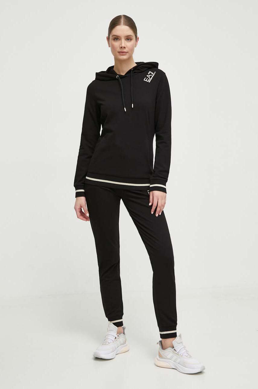 EA7 Emporio Armani trening femei, culoarea negru - Shoppu.ro