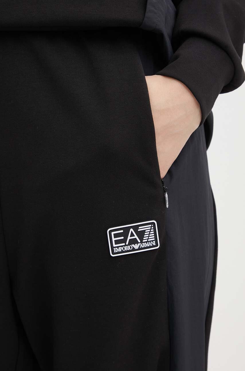Спортивний костюм EA7 Emporio Armani жіночий колір чорний 