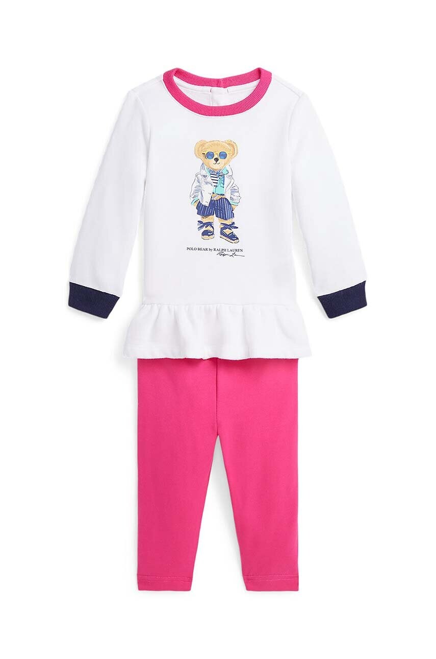 Levně Kojenecká sada Polo Ralph Lauren růžová barva