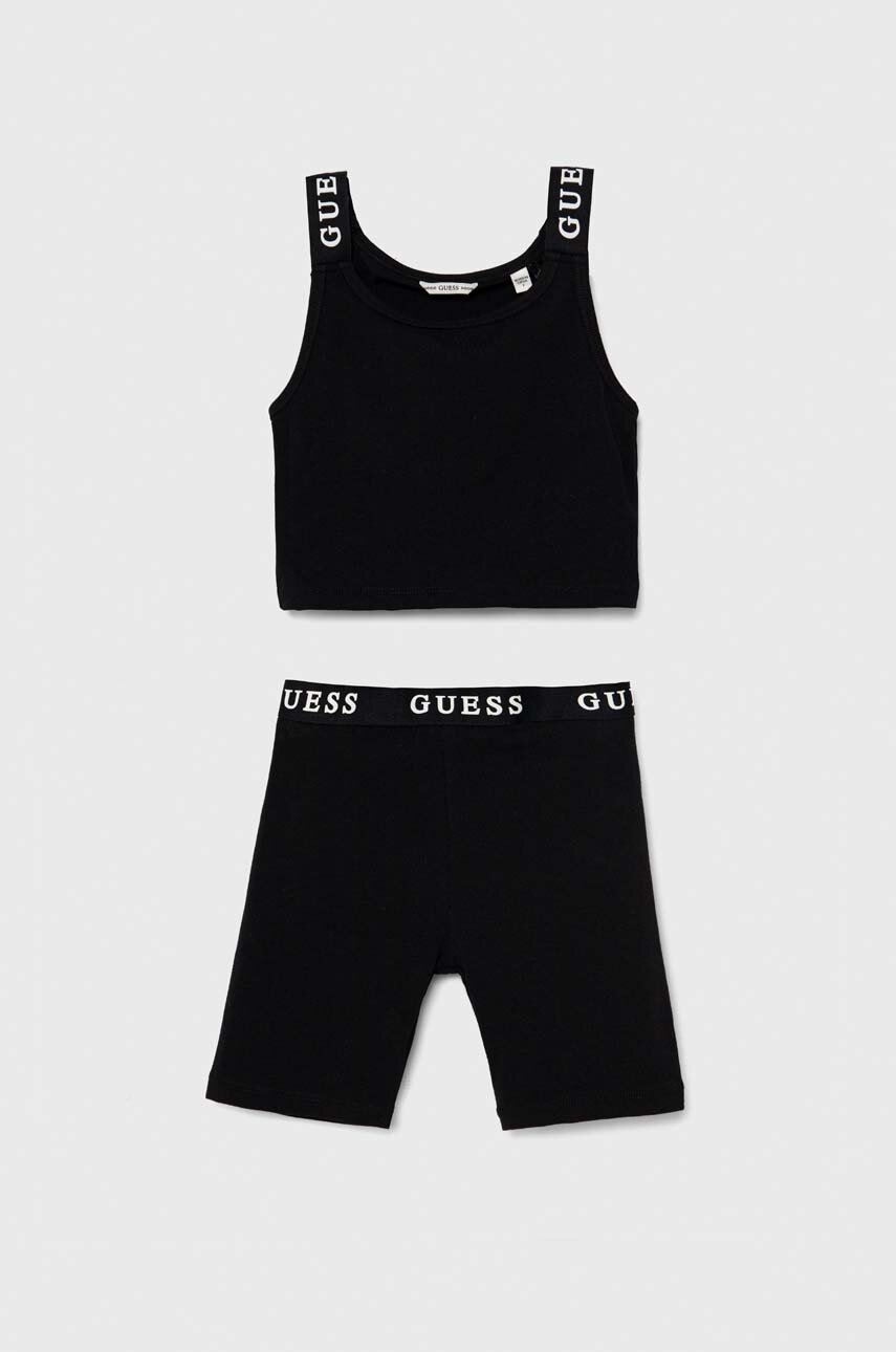 

Детски комплект Guess в черно, Черен