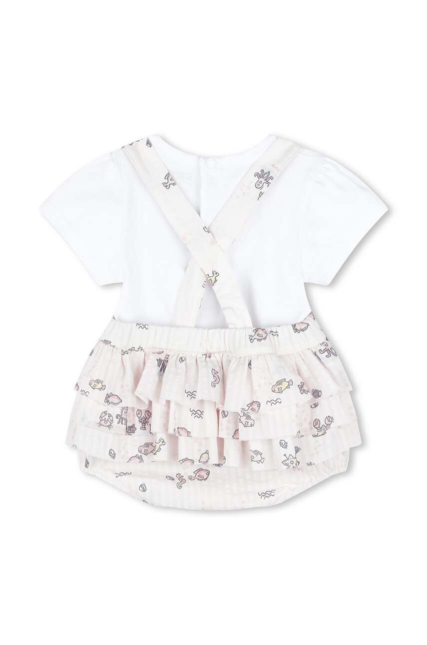 Дитячий бавовняний комплект Kenzo Kids колір рожевий