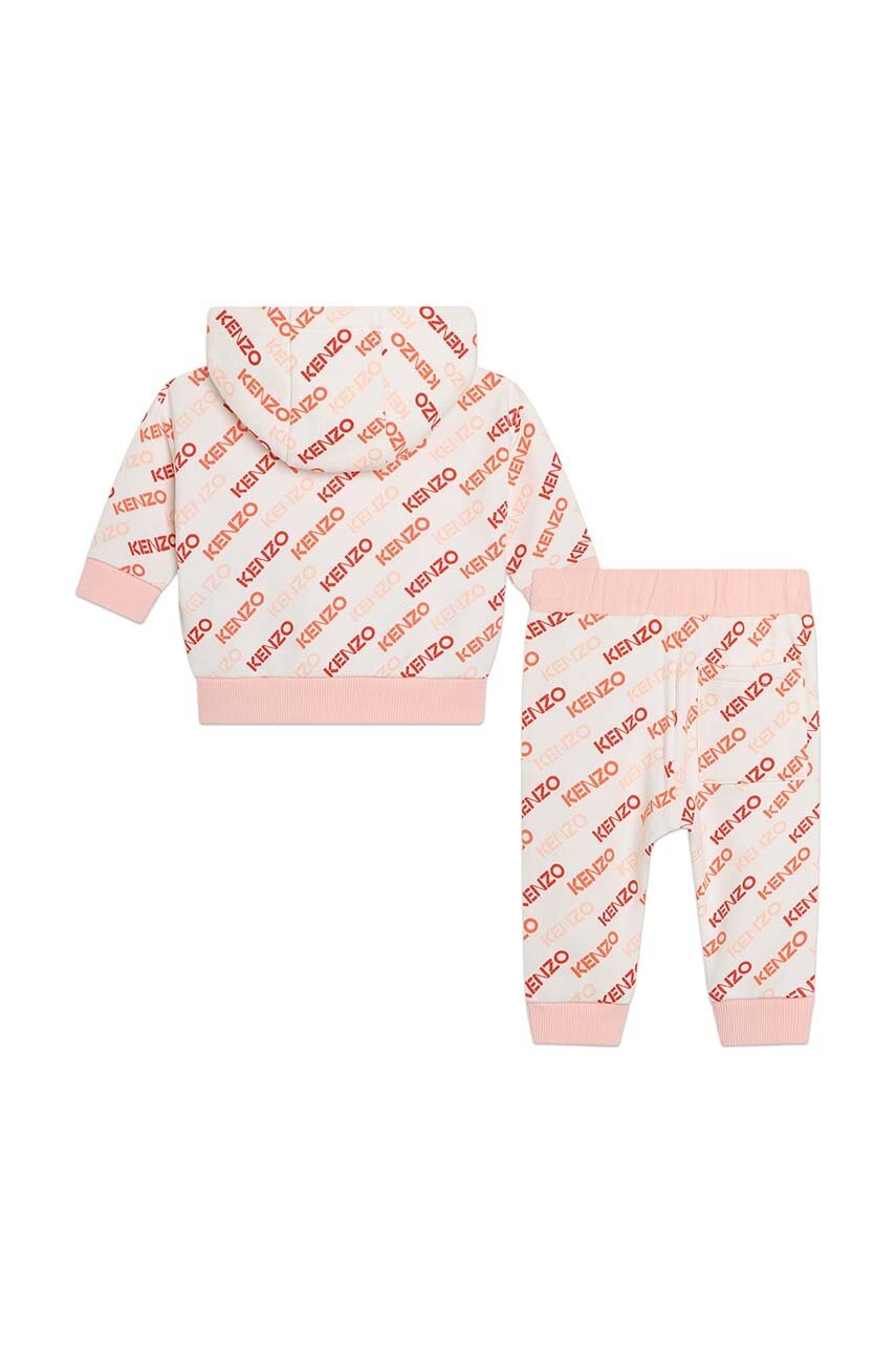 Хлопковый костюм для младенцев Kenzo Kids цвет белый