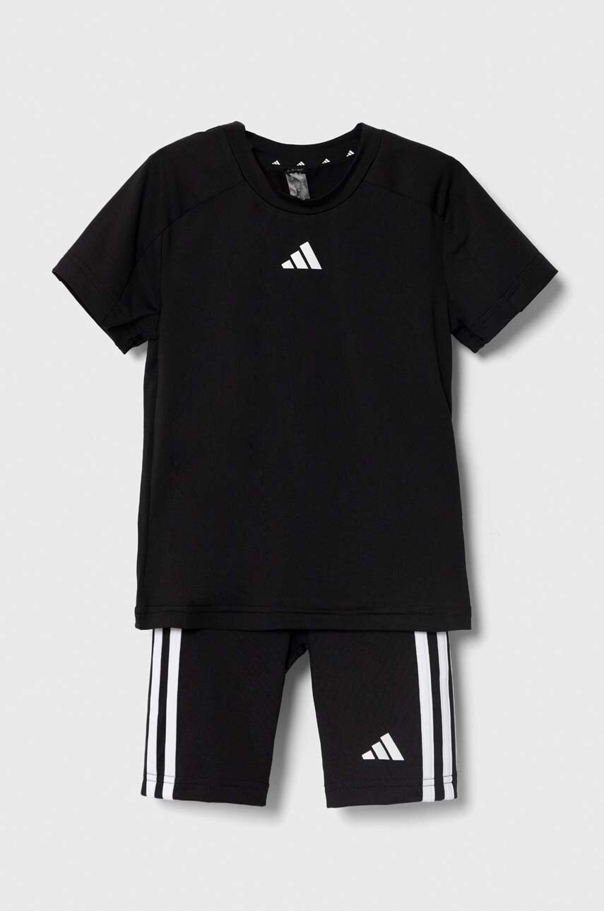 adidas compleu copii culoarea negru