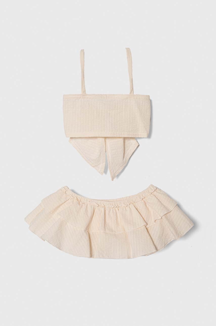 Детский комплект из хлопка Jamiks цвет бежевый