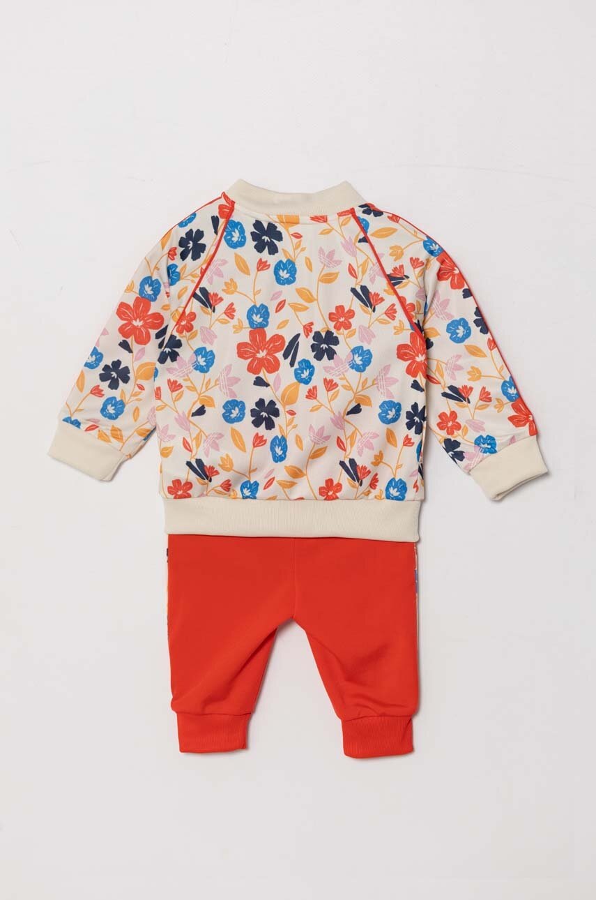 Спортивный костюм для младенцев adidas Originals цвет красный Спортивный костюм для младенцев adidas Originals цвет красный