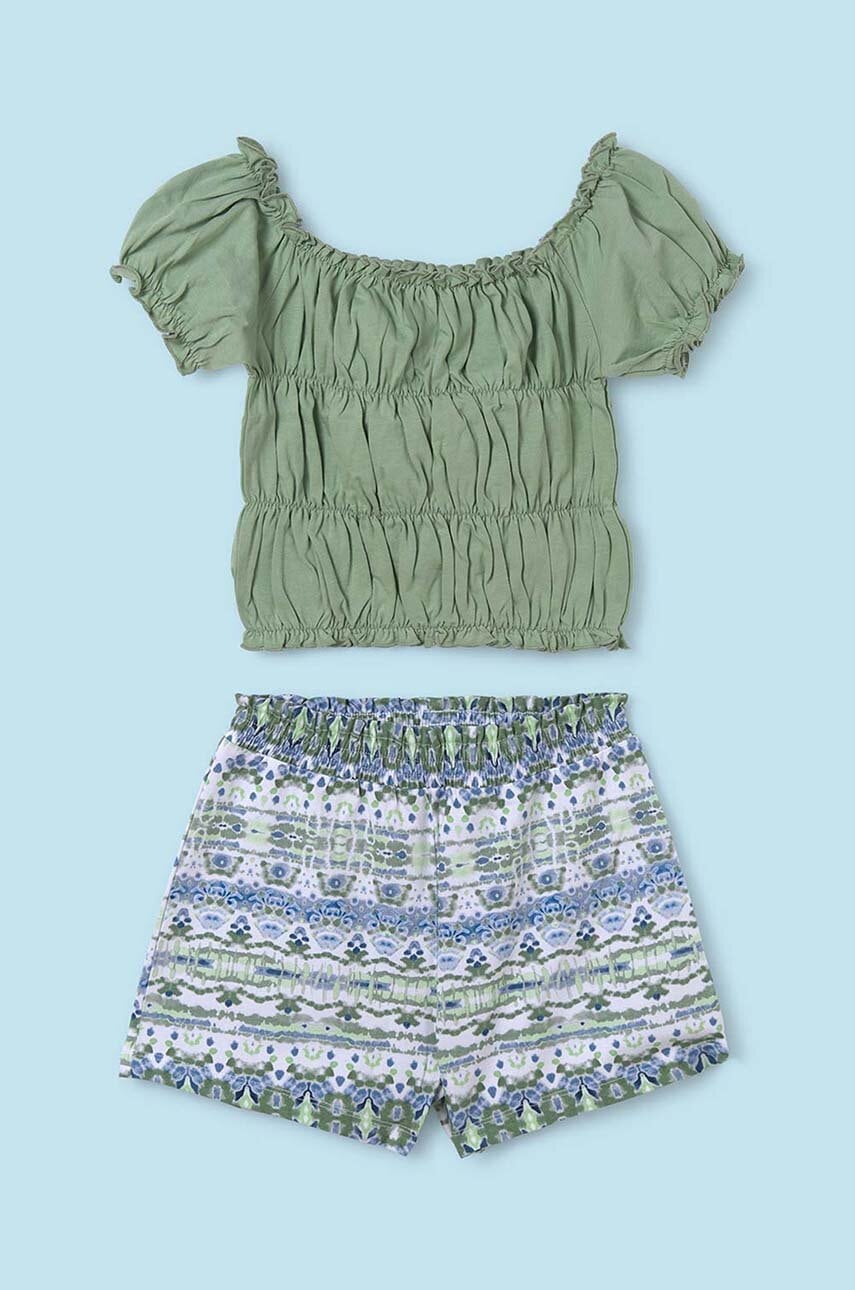 Детский комплект из хлопка Mayoral цвет зелёный в Чернигове Детский комплект из хлопка Mayoral цвет зелёный в Чернигове