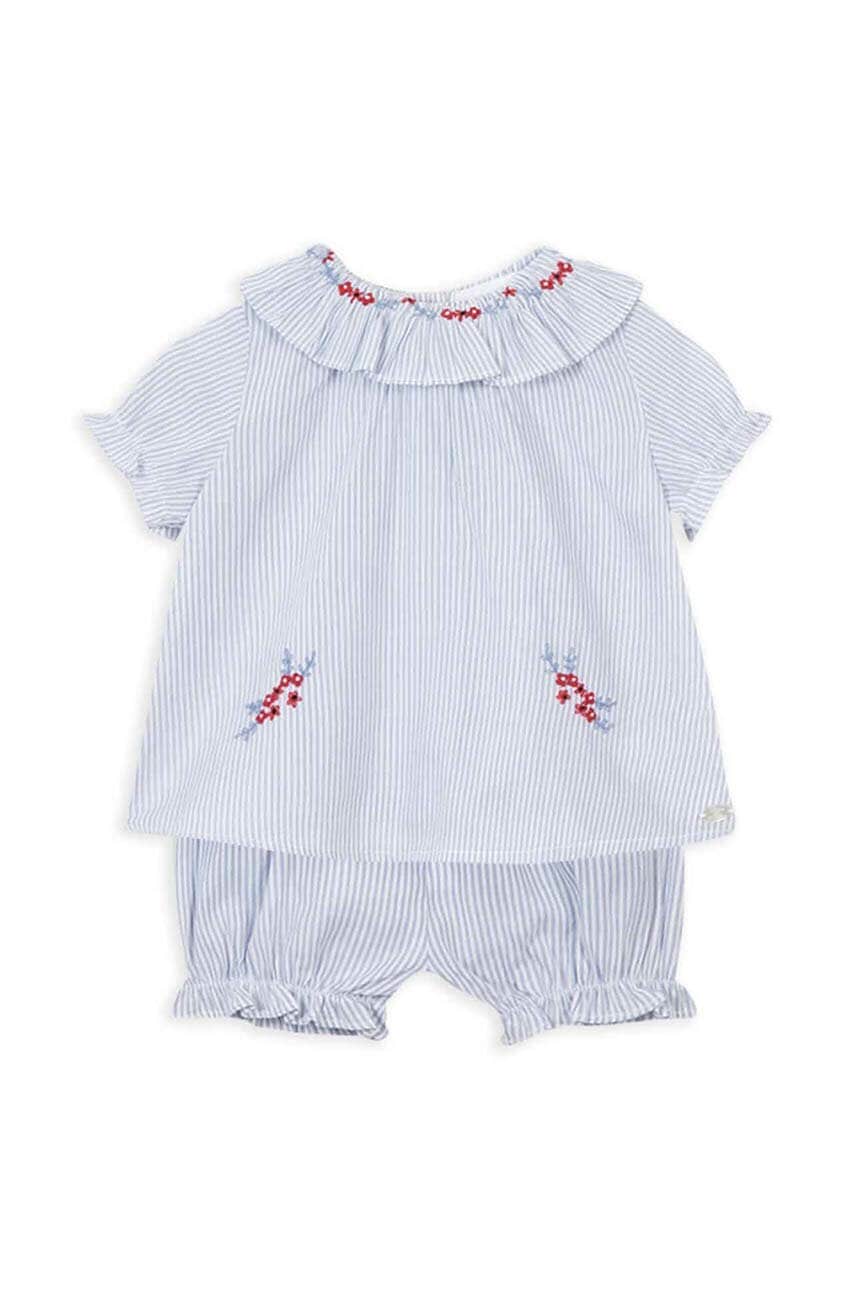 Tartine et Chocolat set de bumbac pentru bebelusi culoarea albastru marin