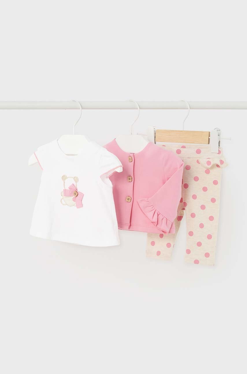 Комплект для младенцев Mayoral Newborn цвет розовый