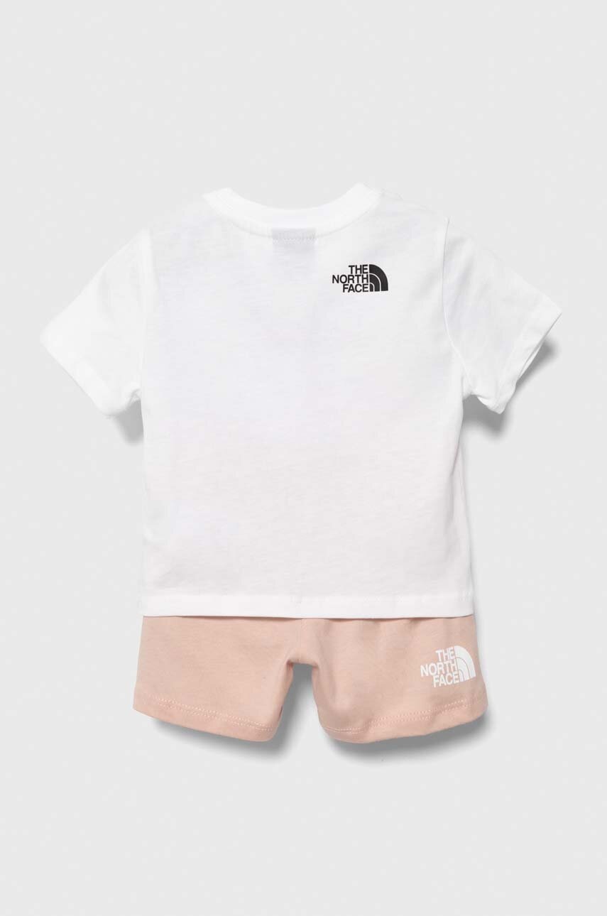 Детский хлопковый комплект The North Face COTTON SUMMER SET цвет розовый