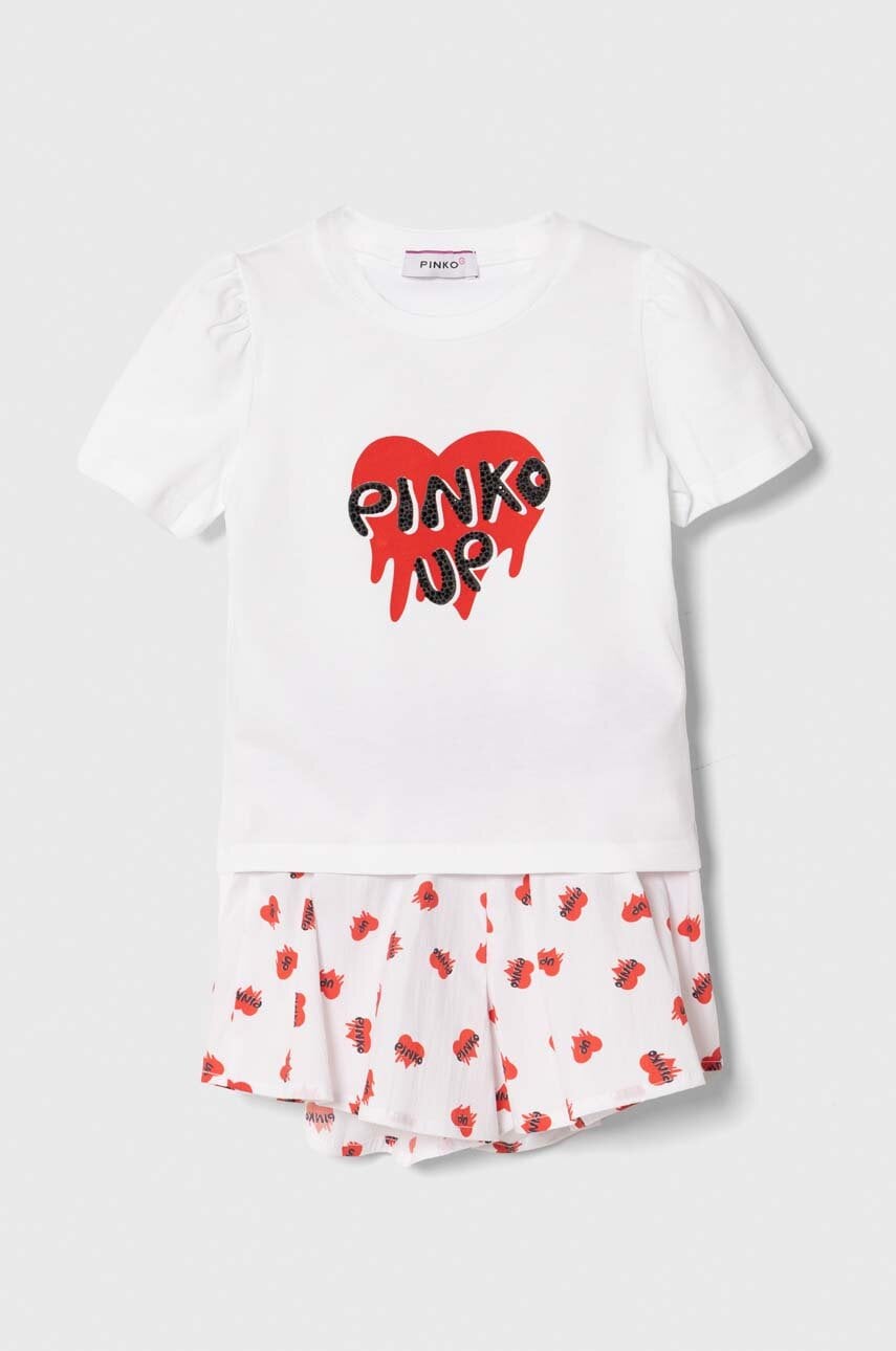 Дитячий бавовняний комплект Pinko Up колір білий у Львові Дитячий бавовняний комплект Pinko Up колір білий у Львові