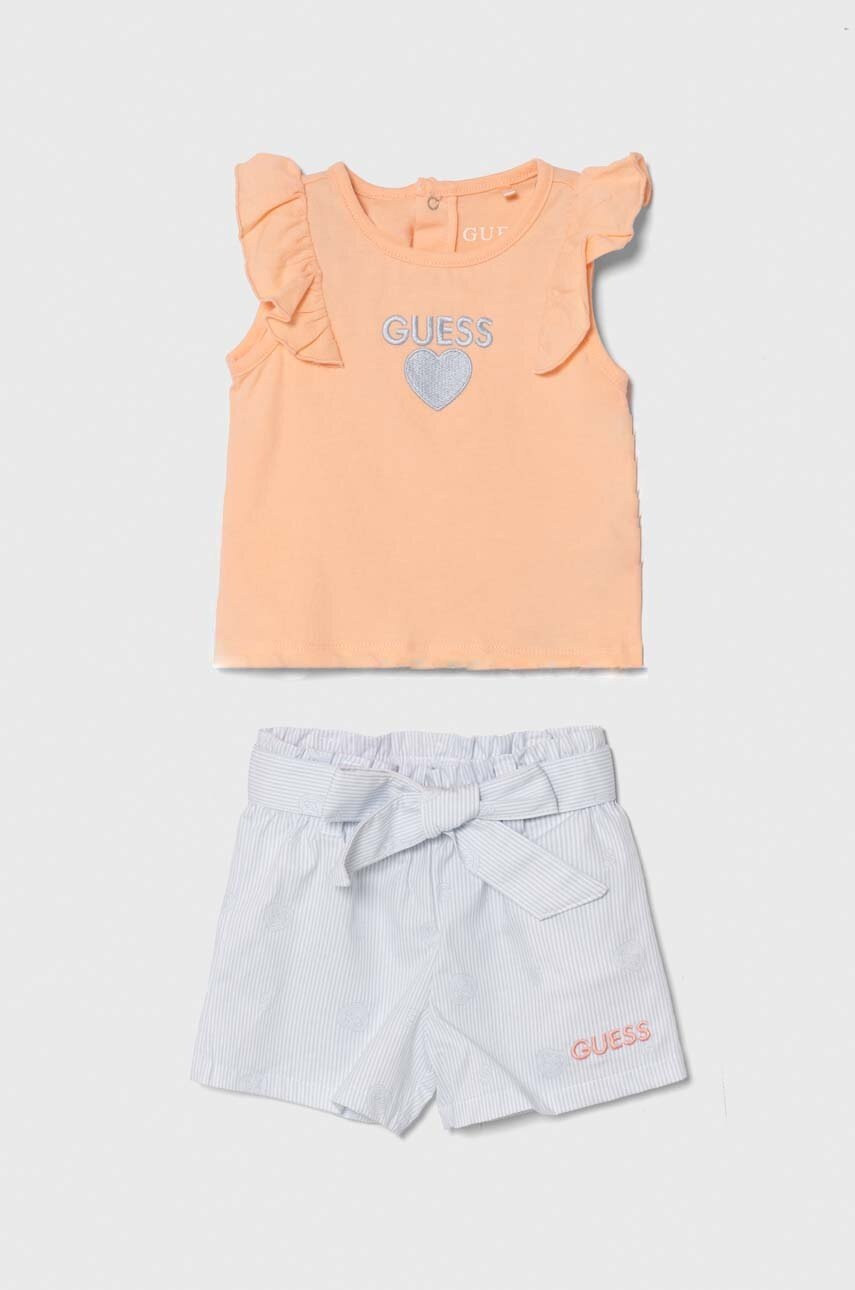

Комплект за бебета Guess в оранжево, Оранжев