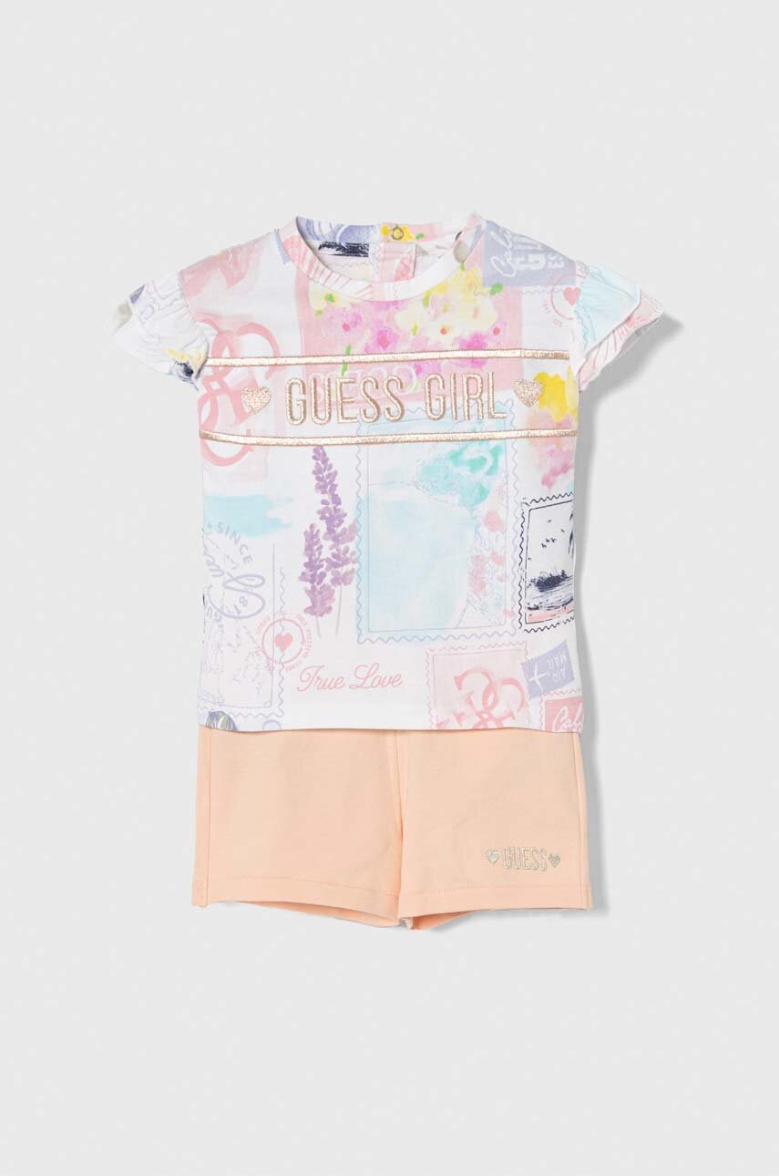 

Комплект за бебета Guess в оранжево, Оранжев