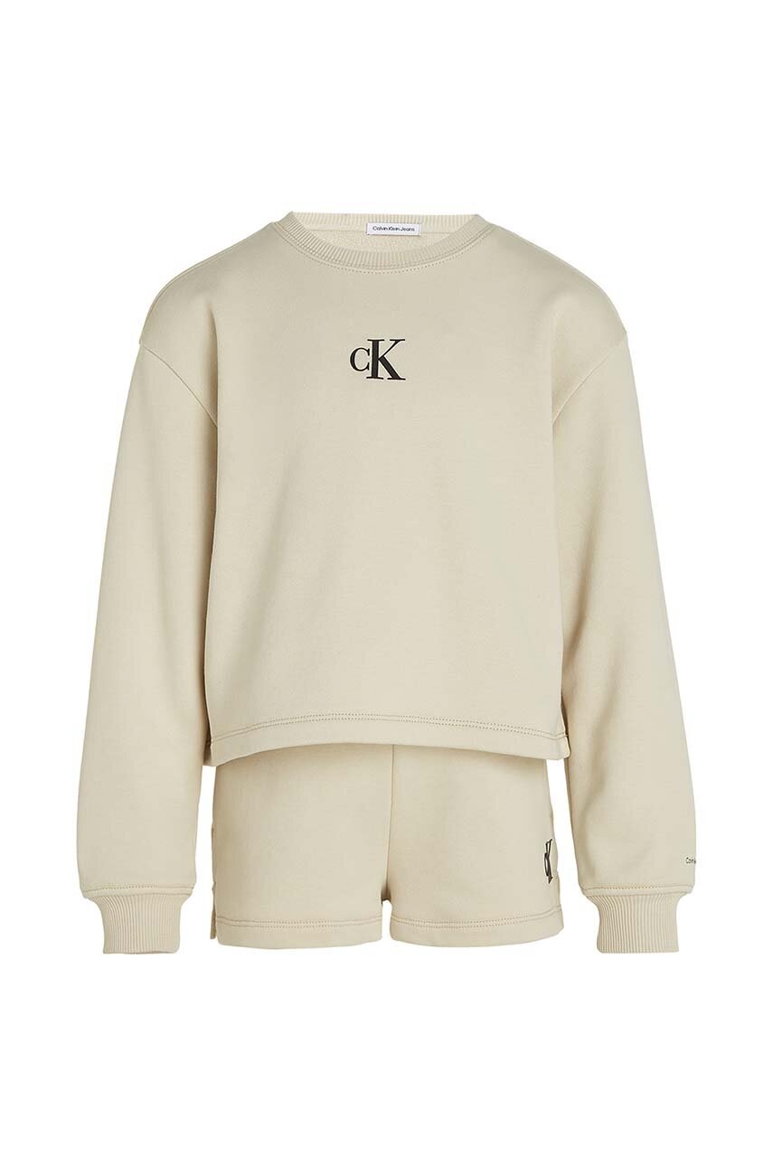 Детский комплект Calvin Klein Jeans цвет бежевый