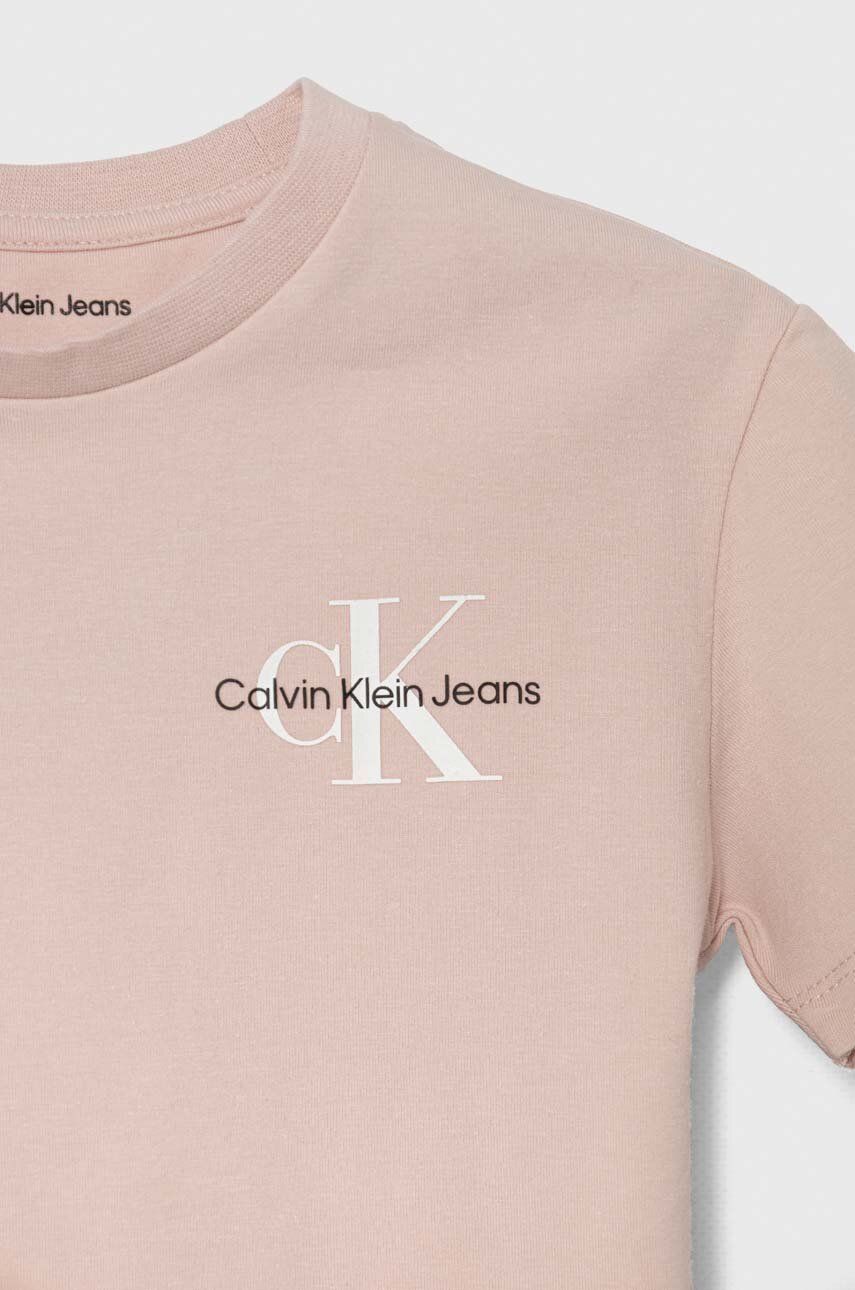 Otroški Komplet Calvin Klein Jeans Roza Barva